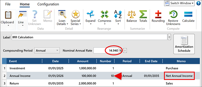 IRR versus RRI - CAGR Calculation 2